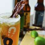 Omission Beer Michelada with Candied Beer Bacon