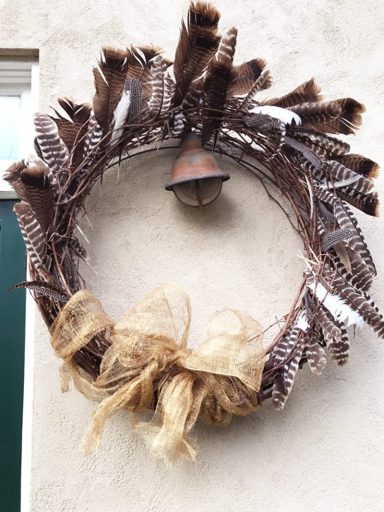 How to Make a Feather Wreath