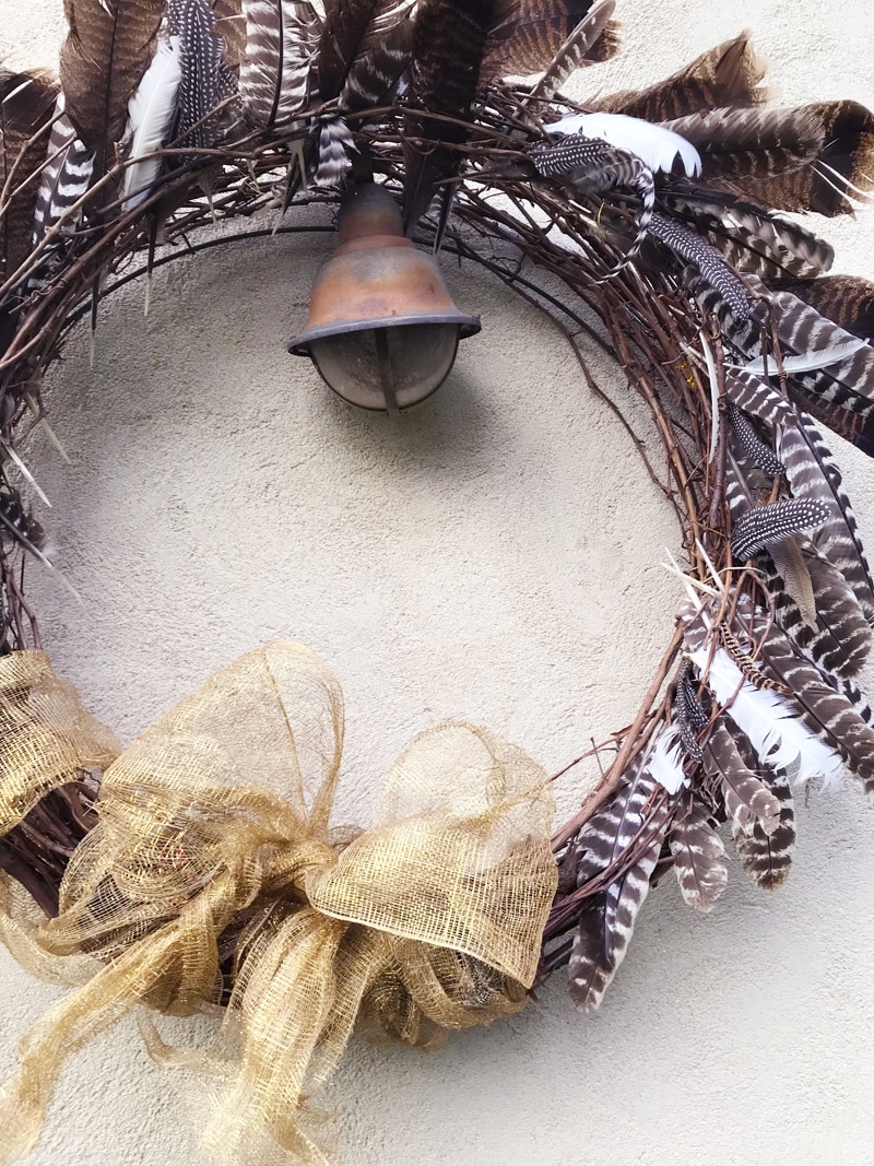 How to Make This Epic Feather Wreath